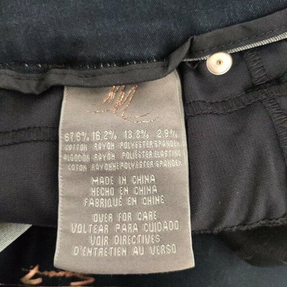 Melissa McCartney Seven7 Flare Jeans Women's Size 16 Dark Blue - Picture 5 of 14